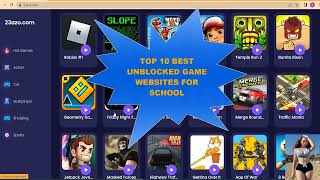 TOP 10 BEST UNBLOCKED GAME WEBSITES FOR SCHOOL01 GAME SLOPE [upl. by Gayl808]