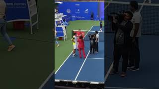 A Karatsev Interview after winning Quarter final match 🎾 shorts tennis [upl. by Duthie342]