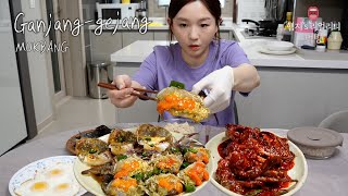 리얼먹방▶ 간장게장vs양념게장 둘다먹자 ☆ ft계란후라이김ㅣSoy amp Spicy Seasoned raw crabㅣREAL SOUNDㅣASMR MUKBANGㅣ [upl. by Bloxberg]