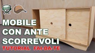 Mobile ante scorrevoli fai da te legno  Guida tutorial pratica  Fraiser amp White Ghost [upl. by Hawker]