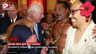 King Charles showed his dance moves during a Samoan dance lesson [upl. by Beore29]