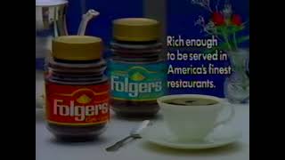 Folgers Coffee 1986 Television Commercial [upl. by Akiv]