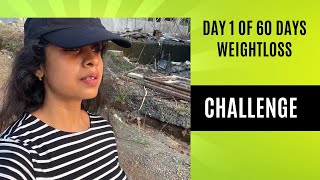 Day 1 of 60 days weight loss challenge weightloss weightlosschallenge vlog [upl. by Eenalem24]