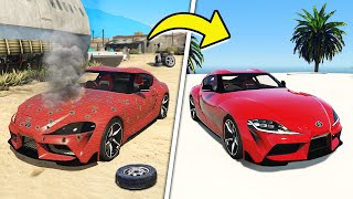 Fixing RARE TOYOTA SUPRA in GTA 5 [upl. by Latrena865]