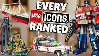 Ranking EVERY Lego ICONS Set [upl. by Anahcar]