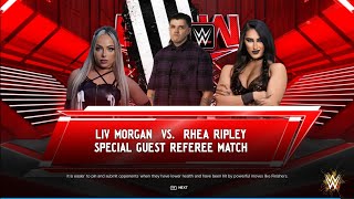 Liv Morgan Vs Mami Rhea Ripley  quotDom Dom Betrays MAMIquot  WWE 2k24 [upl. by Lissy842]