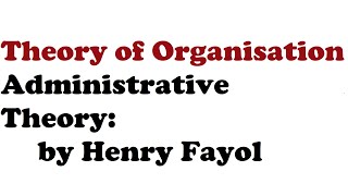 3  MCO01  Administrative theory  Fayols 14 principles  Organisation theory and behavior [upl. by Nigam]