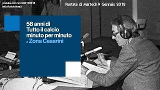 58 anni di Tutto il calcio minuto per minuto a Zona Cesarini  Seconda puntata 9 Gennaio 2018 [upl. by Ynnij]