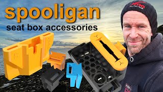 Teakles Tackle Talks Spooligan Fishing Seat Box Accessories [upl. by Shoifet95]