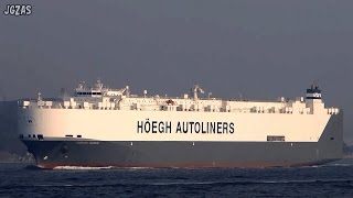 HOEGH SEOUL Vehicles carrier 自動車船 HOEGH AUTOLINERS 関門海峡 2014FEB [upl. by Wei]