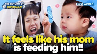 It feels like his mom is feeding him The Return of Superman  Ep4853  KBS WORLD TV 230709 [upl. by Derry]