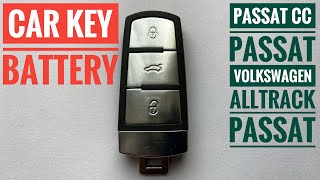 Key Battery Replacement VW Passat CC Passat Alltrack Passat 2013 Remote Smart Fob Battery Change [upl. by Murry]