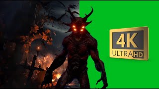 Embrace the Darkness Best Free 4K Green Screen HiRes Demon V9 Walking Loop [upl. by Lorenz]