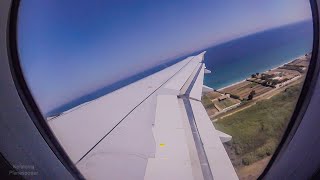 Aegean A320  Take Off from Rhodes LGRP  GoPro Passenger View [upl. by Rosabel906]