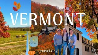 VERMONT TRAVEL VLOG fall edition  Burlington Woodstock and Stowe 🍂🧺🐻 [upl. by Smail]