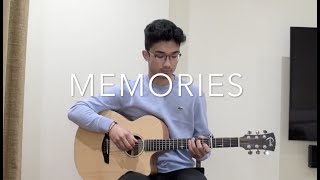 Memories  Maroon 5  FREE TABS Fingerstyle Guitar Cover [upl. by Lindholm]