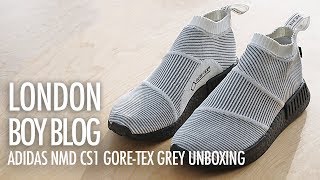 Adidas NMD CS1 GoreTex Grey Unboxing [upl. by Hazem]