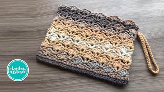 💚 Estuche MULTIUSO con cierre tejido a crochet paso a paso  Lanitas y Colores [upl. by Eckardt]