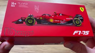 Unboxing Ferrari F175 GP 143 Bburago [upl. by Nneb]