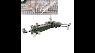 Paper stick making cutting production line  Cotton swab machines  lollipop ear stick make machine [upl. by Eirene]