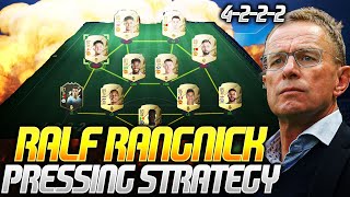 POST PATCH PRESSING STRATEGY  RALF RANGNICK 4222 TACTICS  FIFA 22 Ultimate Team [upl. by Stiegler]