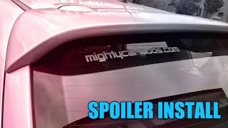 Rear Spoiler Installation Mazda 3  S02E09 [upl. by Nosidda]