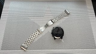 Edelstahl Armband Für GARMIN Fenix 7 6X6 Pro Fenix 5X5 Plus3 HR unboxing [upl. by Buerger]