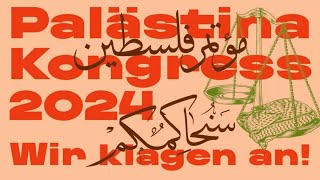 PRESS CONFERENCE On the banning of the Palestine Congress in German and English [upl. by Klinges]