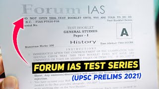 Forum IAS Test Series Review 2021🔥 UPSC Prelims Test Series 2021  UPSC Best Test Series 2022 [upl. by Ayanat]