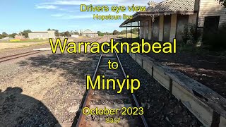 Drivers eye view Warracknabeal to Minyip Oct 2023 [upl. by Nosro225]