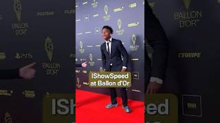 Ishowspeed at ballon dor ceremony Credits to ​⁠GQsports [upl. by Edrick815]