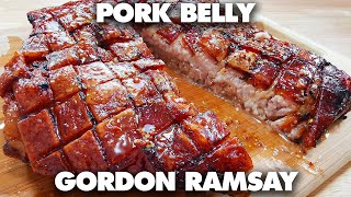 How To Make Gordon Ramsay SlowRoasted Pork Belly Recipe [upl. by Paten]