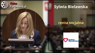 Sylwia Bielawska  o rencie socjalnej [upl. by Stanton]