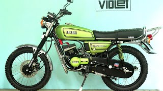 Yamaha RX100 Modified  Bike Modification in India [upl. by Ahsemot]