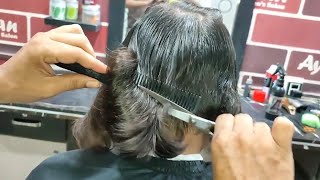 ASMR Barber 2 years insane long hair transformation ayanmansalon [upl. by Zosima]