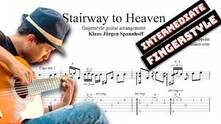 Stairway to Heaven TAB  fingerstyle guitar tabs PDF  Guitar Pro [upl. by Tihom]