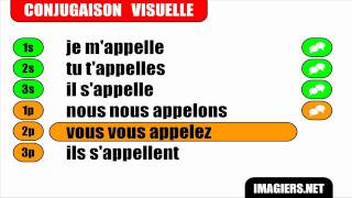 French verb conjugation  Sappeler  Indicatif Présent [upl. by Eirehs]