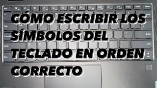 Cómo escribir los símbolos del teclado de forma correcta en una laptop de idioma inglés  Windows [upl. by Akema609]