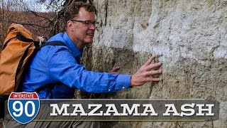 Mount Mazama Ash from Crater Lake volcano eruption 7700 years ago [upl. by Jez485]