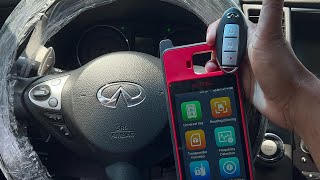 INFINITI FX 20092013 ALL SMART KEYS LOST PROGRAMMING USING AUTELKM100 [upl. by Adnaral365]