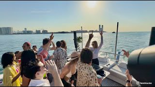 Melodic Afro House  Atmospheric warm up DJ set from yacht Dubai [upl. by Wilek]