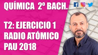 Selectividad química Andalucía junio 2018  Tema 2 Ejercicio 1 [upl. by Akenit]