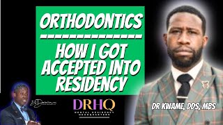 ORTHODONTICS Residency TIPS amp One Dentists Journey  DrDarwin™️ DRHQ [upl. by Longmire]