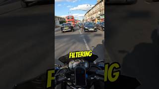 London Filtering 🏍️🌇 london motovlog vlog motorcycle bike kawasaki biker [upl. by Carrew]