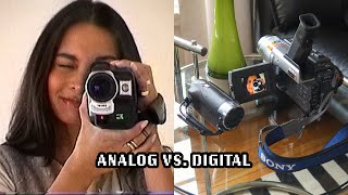 analog vs digital camcorder 📹 [upl. by Itsim236]