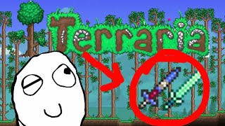 Como conseguir la espada encantada o la terragrim en terraria 1449 lean descripción [upl. by Farro]