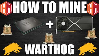 Crypto Mining Profits Soaring How To Mine WARTHOG [upl. by Sunev]