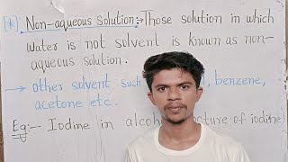 Aqueous and Nonaqueous solution  Solution  Feedback classes [upl. by Warden]