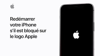 Comment redémarrer votre iPhone s’il est bloqué sur le logo Apple  Assistance Apple [upl. by Anivad381]