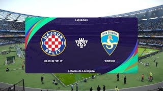 Hajduk Split vs Šibenik 06102024 HNL PES 2021 [upl. by Reeve]